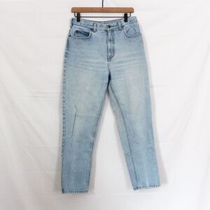 Lands End Women's Vintage High Rise Straight Leg Light Wash Denim Jeans 10